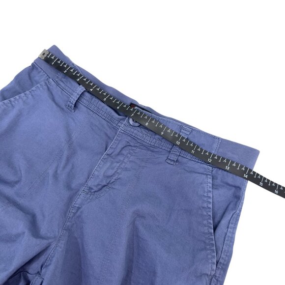 Lee Women SZ 4M Cargo Mid Rise Short -Dusty Blue Comfy Waistband - Picture 5 of 12